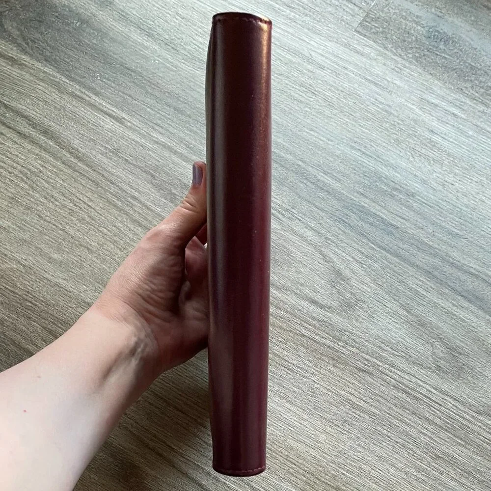 Franklin Covey Burgundy Smooth Leather Planner/Notebook Cover 7